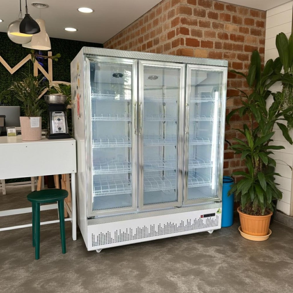 Tủ mát 3 cánh kính Oucboll LG-1080F - Hàng chính hãng
