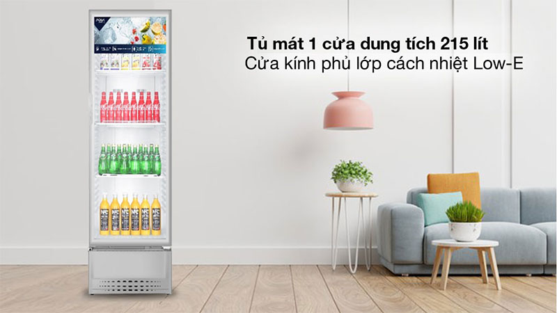 Tủ mát Aqua 215 lít AQS-AF340N - Hàng chính hãng