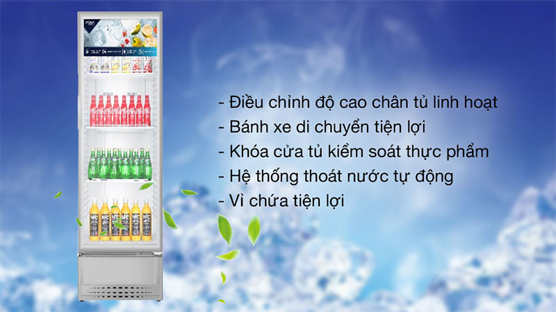 Tủ mát Aqua 215 lít AQS-AF340N - Hàng chính hãng
