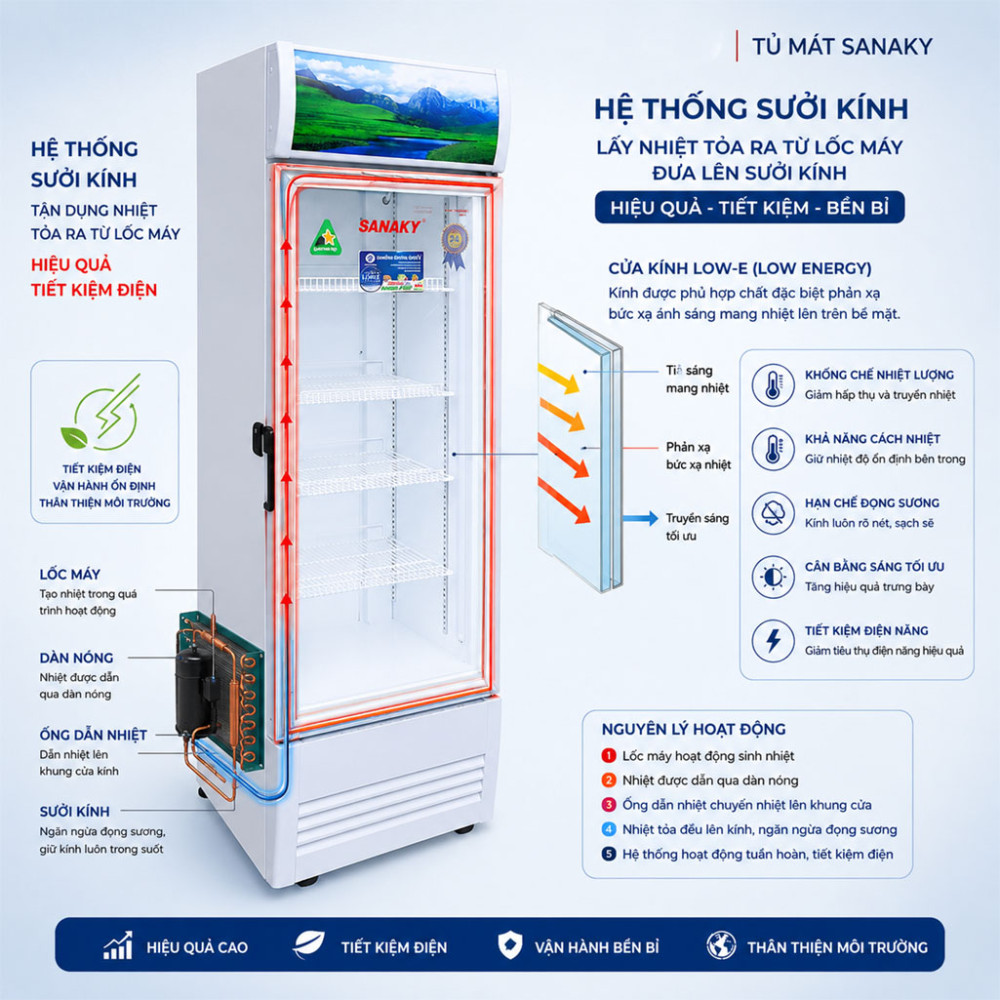 Tủ mát Inverter Sanaky VH-3088K3 - Hàng chính hãng