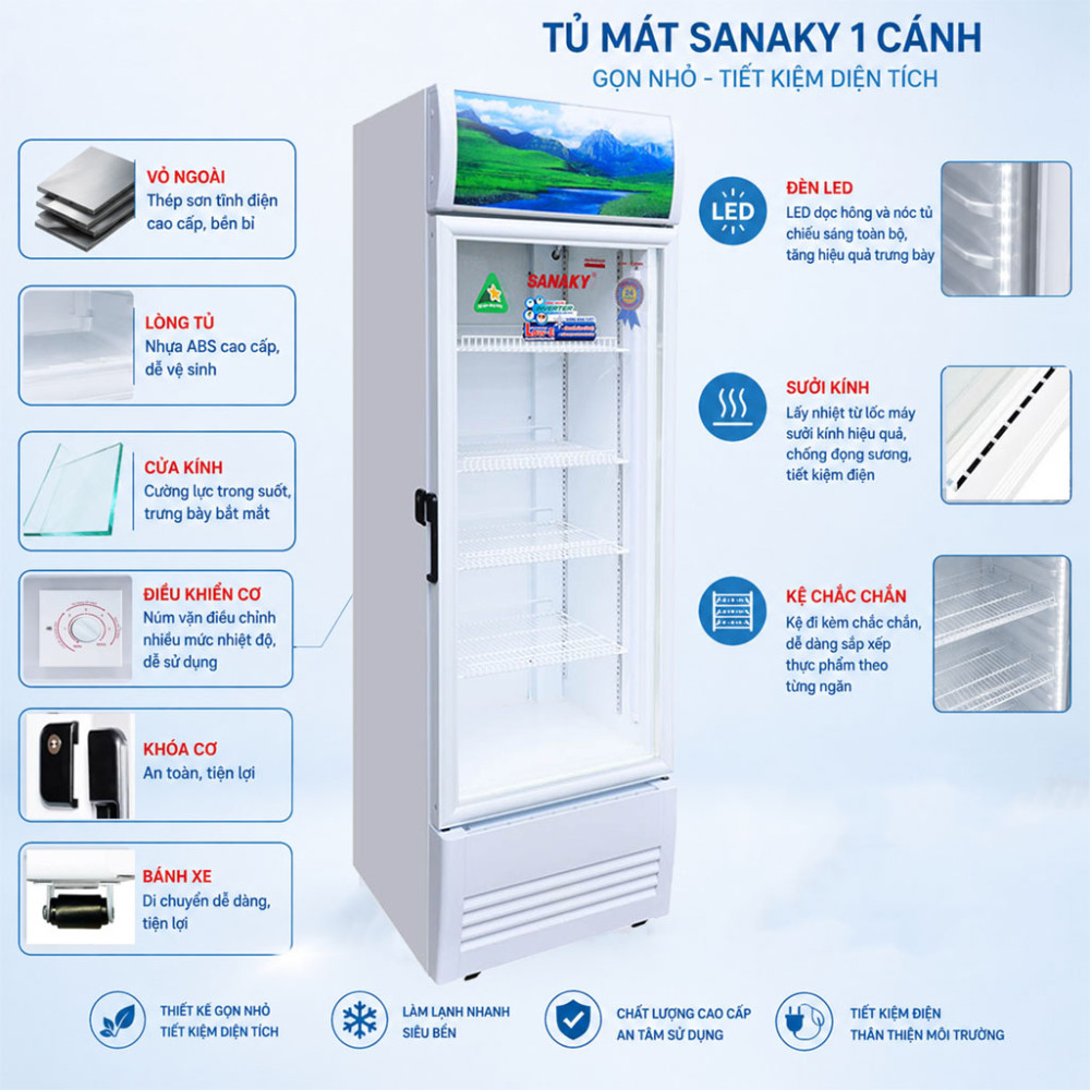 Tủ mát Inverter Sanaky VH-3099K3 - Hàng chính hãng
