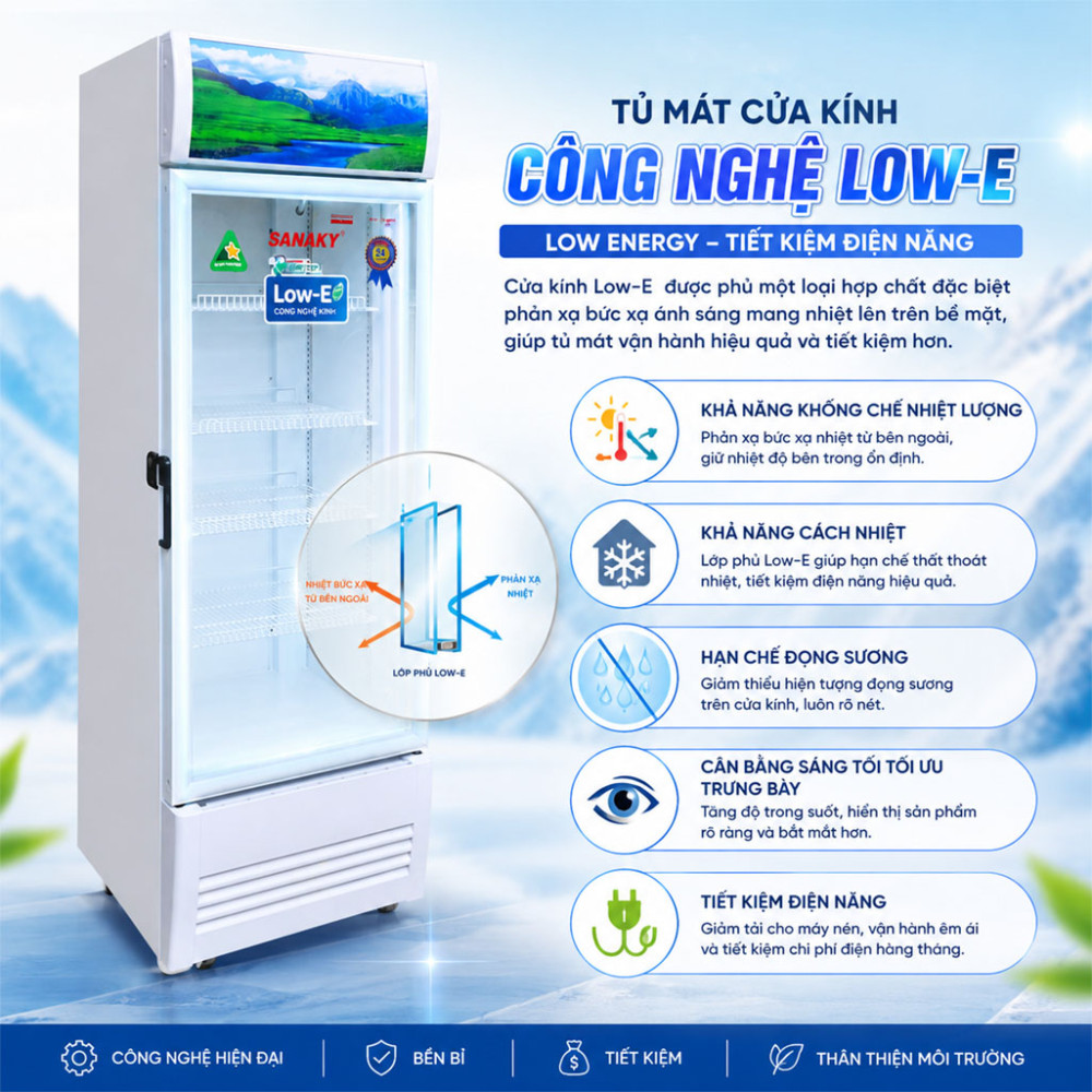 Tủ mát Inverter Sanaky VH-3099K3 - Hàng chính hãng