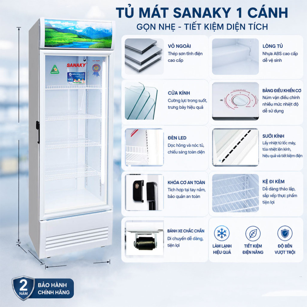 Tủ mát Inverter Sanaky VH-4588K3 - Hàng chính hãng
