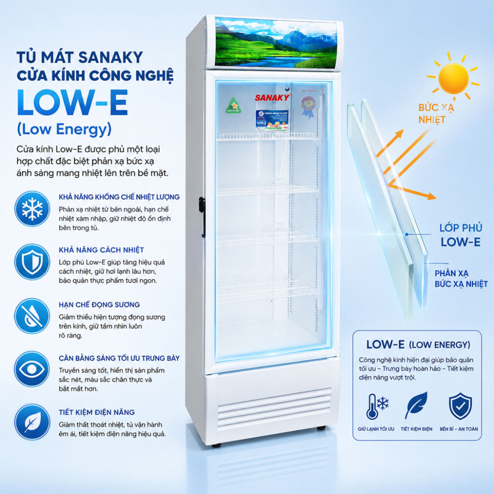 Tủ mát Inverter Sanaky VH-4588K3 - Hàng chính hãng