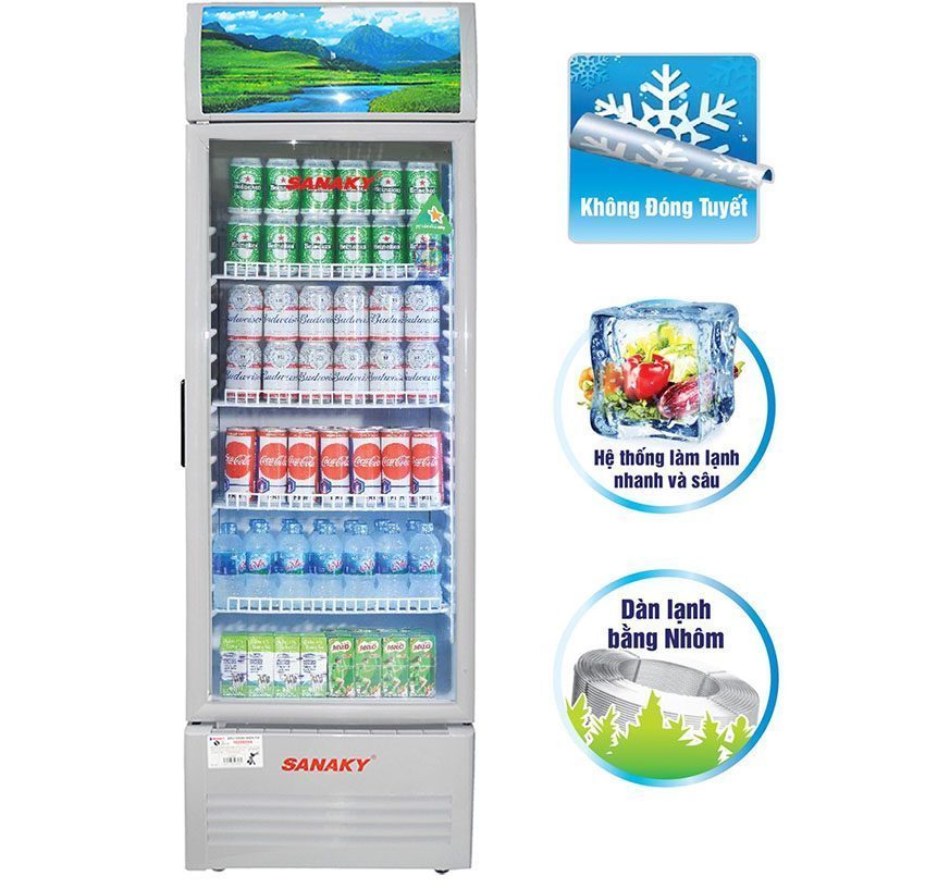 Tủ mát Sanaky 340 lít VH-408KL - Hàng chính hãng
