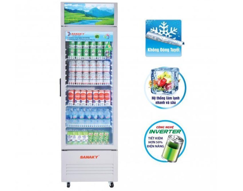 Tủ mát Sanaky VH-218KL 170 lít - Hàng chính hãng