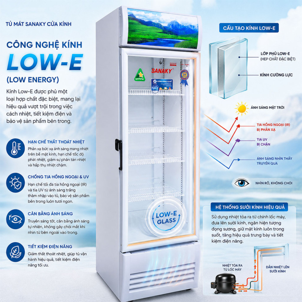 Tủ mát Sanaky VH-3088K - Hàng chính hãng