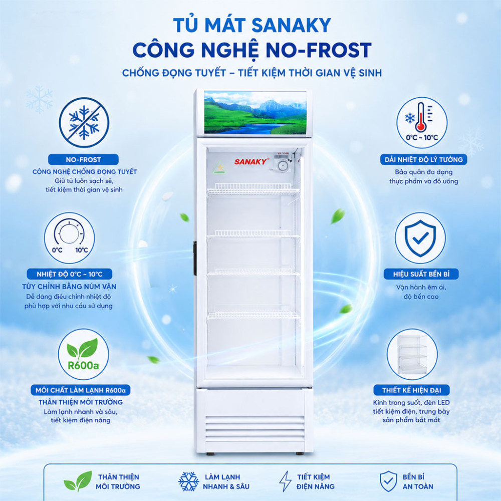 Tủ mát Sanaky VH-3088K - Hàng chính hãng