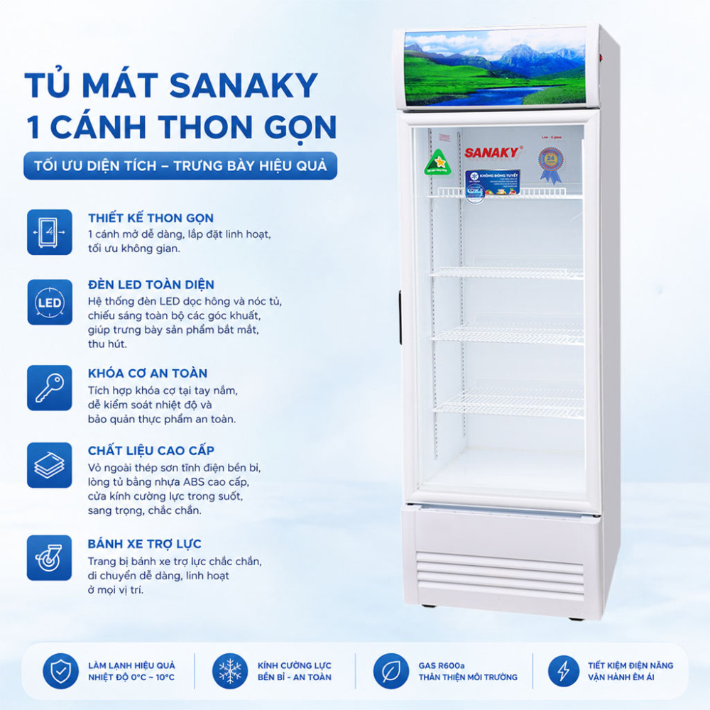 Tủ mát Sanaky VH-3588K - Hàng chính hãng
