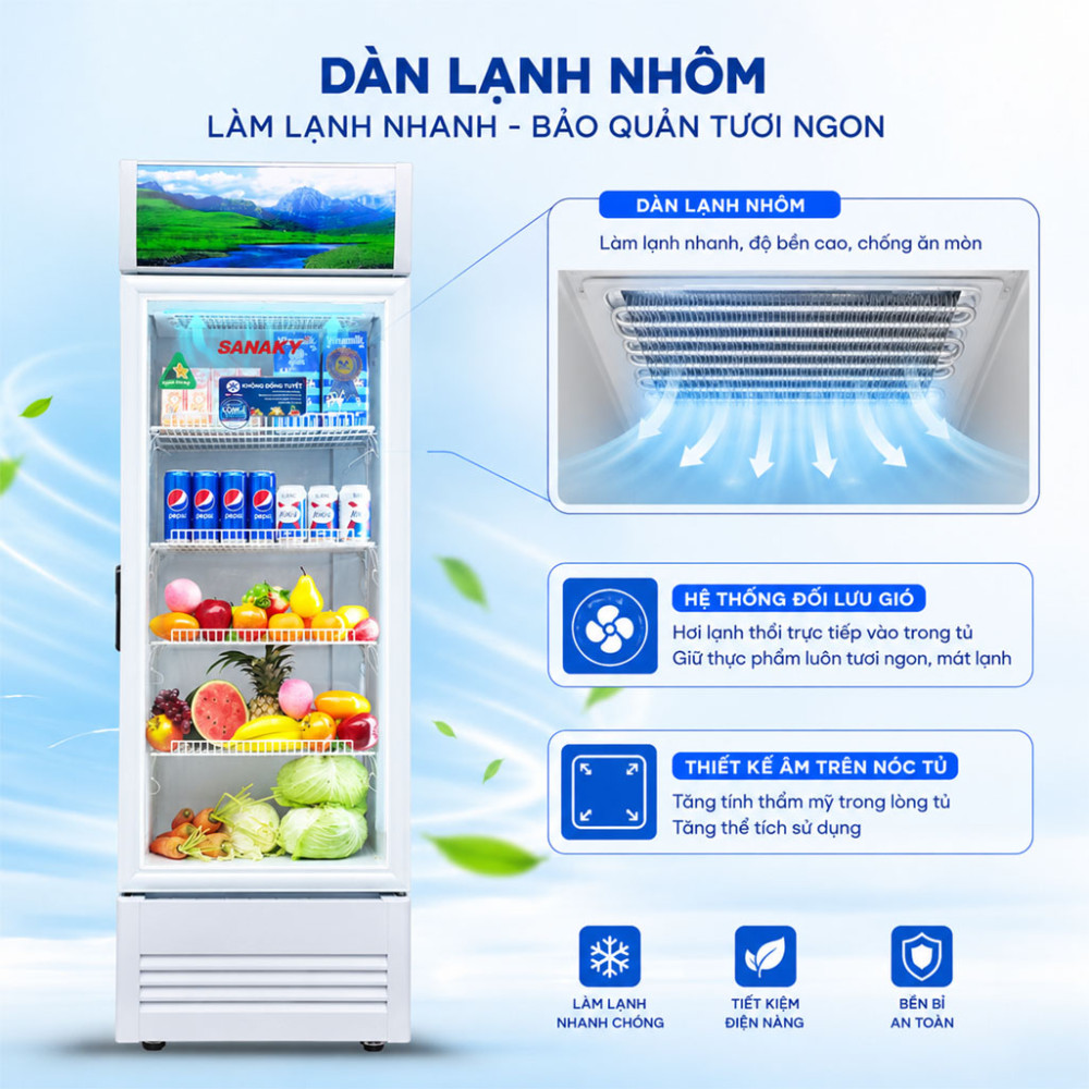 Tủ mát Sanaky VH-3588K - Hàng chính hãng