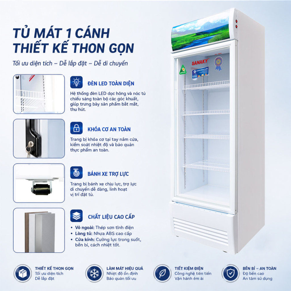Tủ mát Sanaky VH-4088K - Hàng chính hãng