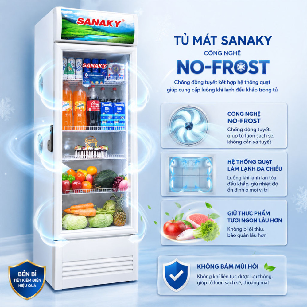 Tủ mát Sanaky VH-4088K - Hàng chính hãng