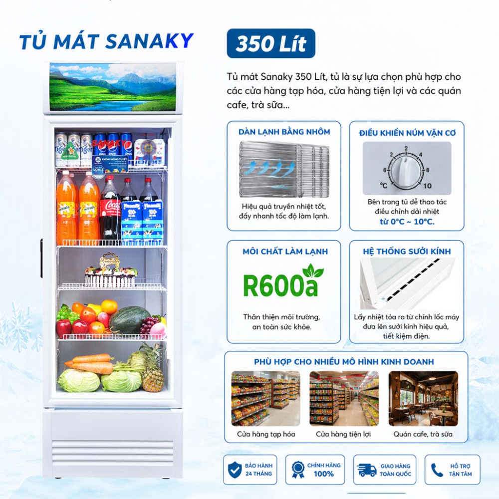 Tủ mát Sanaky VH-4088K - Hàng chính hãng