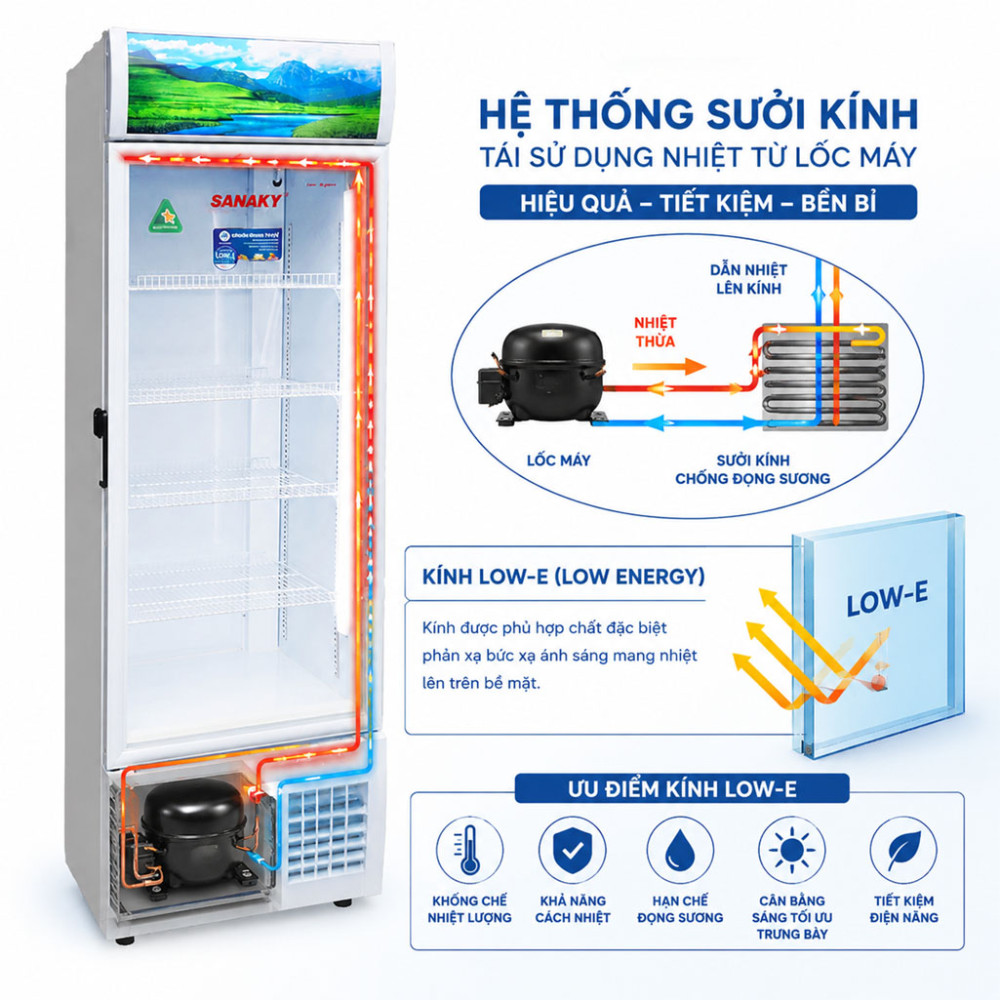 Tủ mát Sanaky VH-4588K - Hàng chính hãng