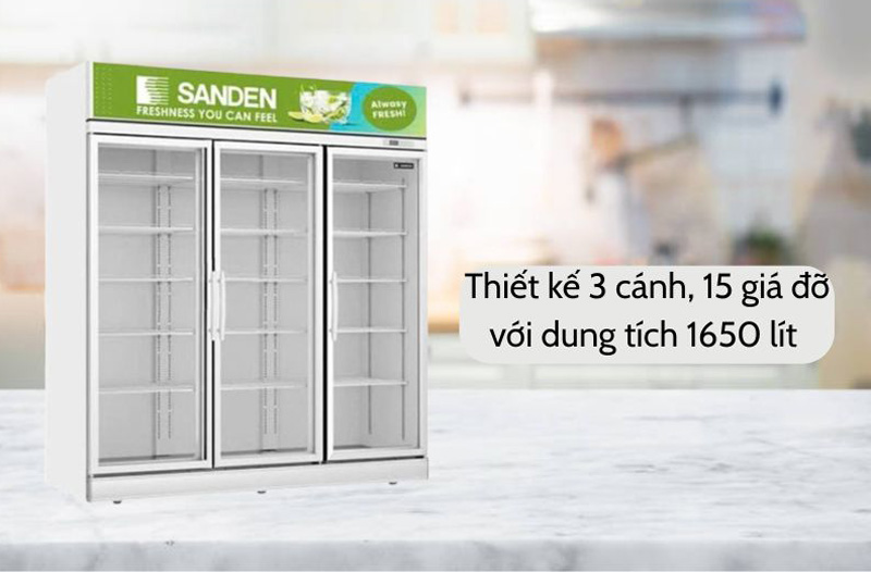 Tủ mát Sanden Intercool SPM-1800C - Hàng chính hãng