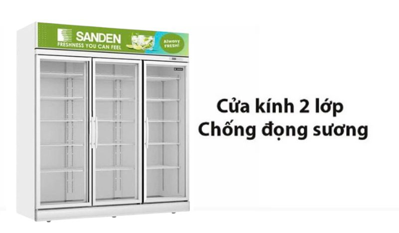 Tủ mát Sanden Intercool SPM-1800C - Hàng chính hãng