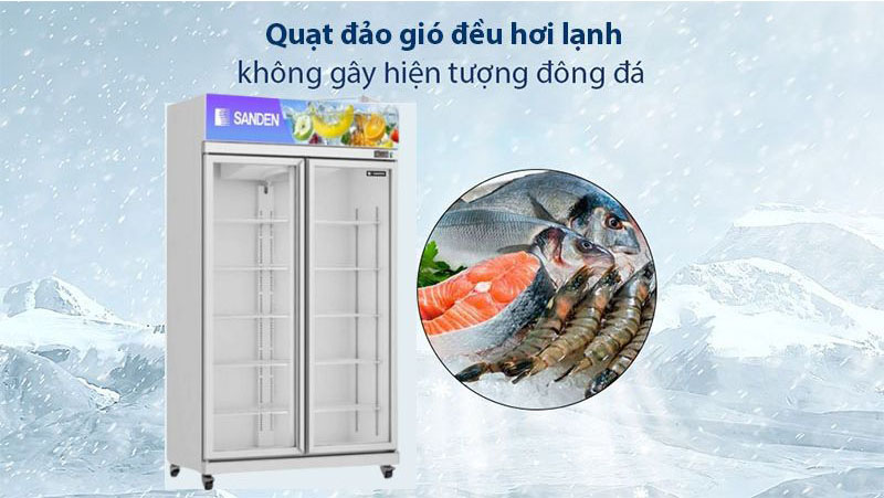 Tủ mát Sanden intercool 780L YPC-1100 - Hàng chính hãng
