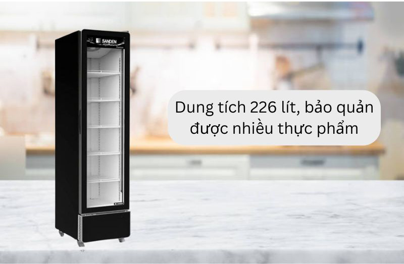 Tủ mát Sanden SPS-0250P - Hàng chính hãng