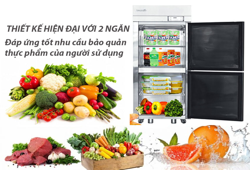 Tủ làm mát công nghiệp 2 cửa gián tiếp Happys HWI-25CR - Hàng chính hãng