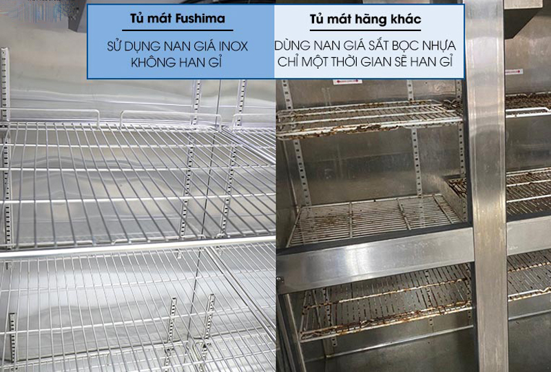 Tủ mát công nghiệp 6 cánh Fushima FSM-TMQ1600 - Hàng chính hãng