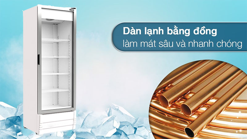 Tủ mát cửa kính Inverter Sanden SPB-0400 - Hàng chính hãng