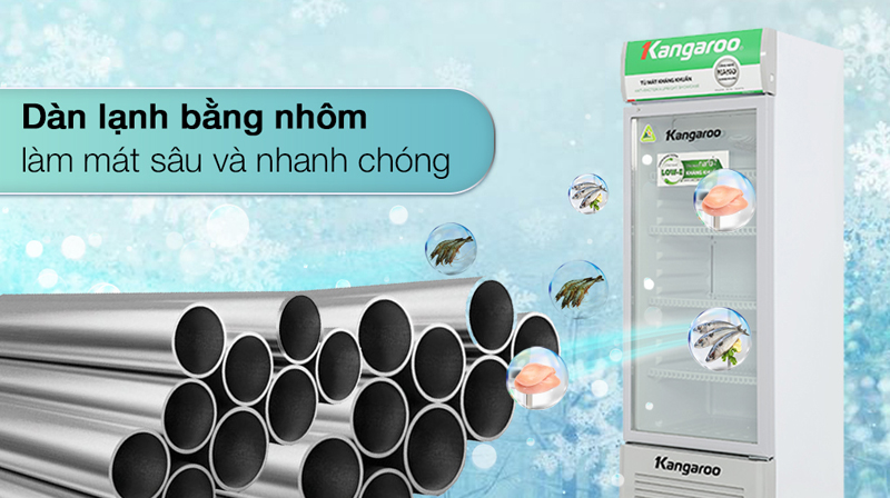 Tủ mát kháng khuẩn Kangaroo 288 lít KG359AT - Hàng chính hãng