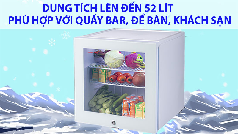 Tủ mát mini Sanaky VH-60KL - Hàng chính hãng