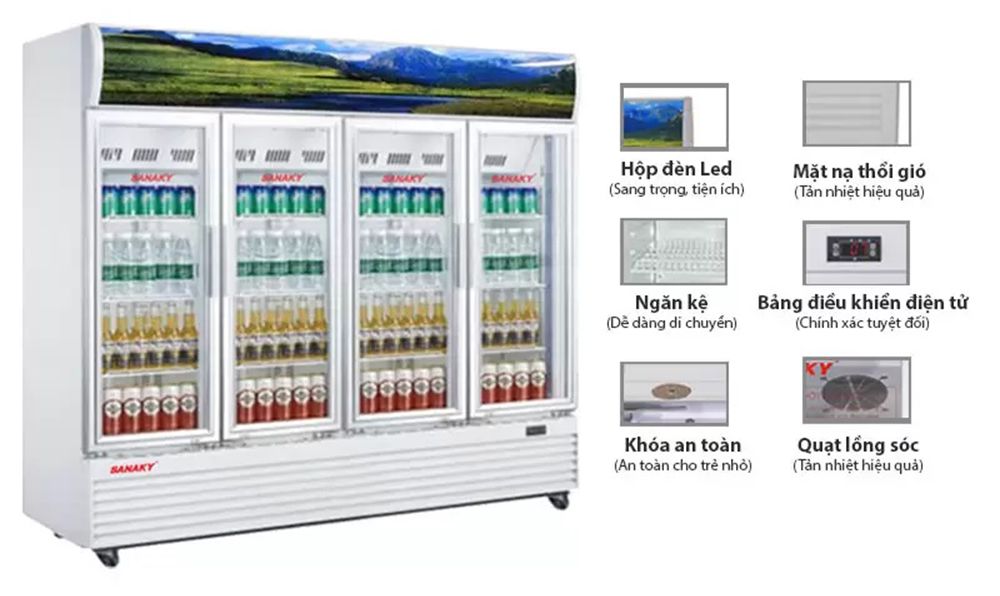Tủ mát Sanaky VH-2209HP - Hàng chính hãng