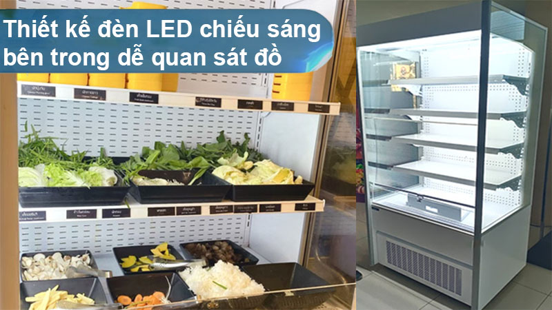 Tủ mát siêu thị Sanden SSD-0910C - Hàng chính hãng