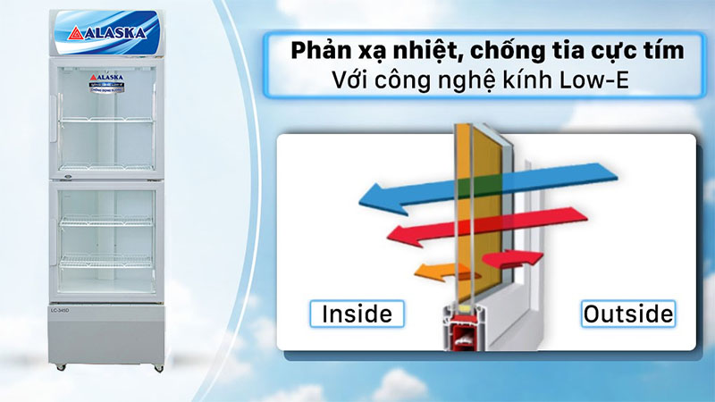 Tủ mát trưng bày Alaska LC-345D - Hàng chính hãng