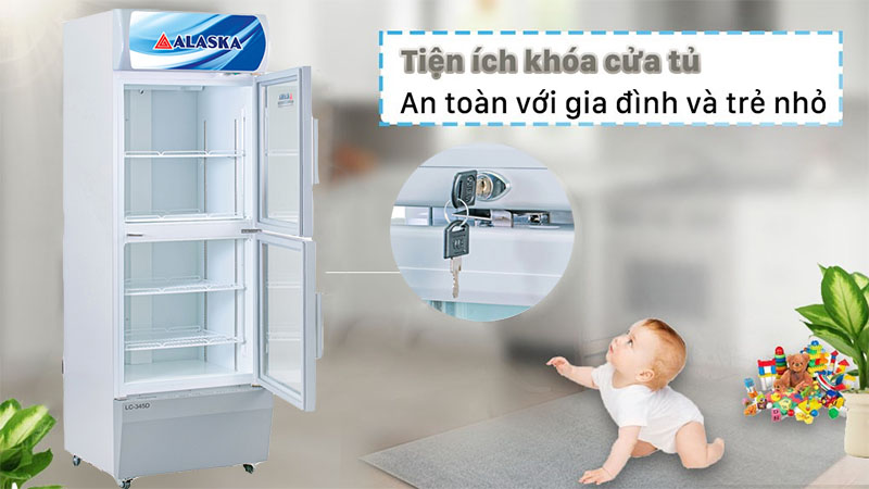 Tủ mát trưng bày Alaska LC-345D - Hàng chính hãng