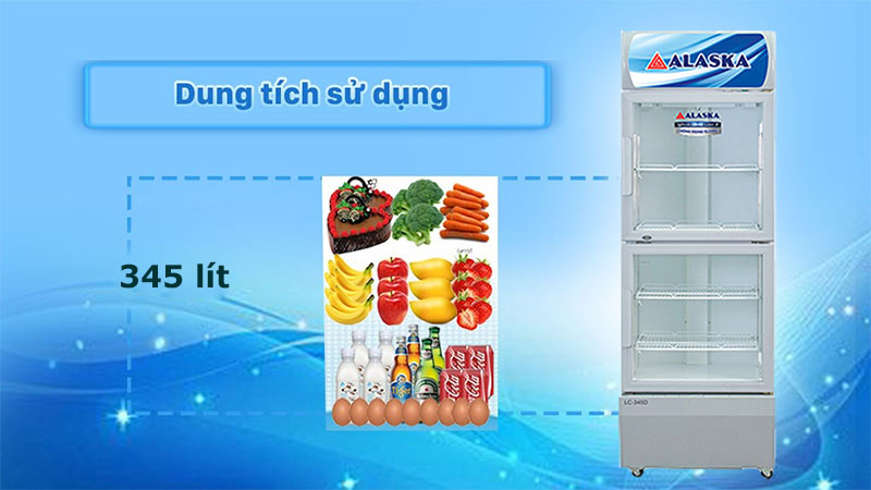 Tủ mát trưng bày Alaska LC-345D - Hàng chính hãng