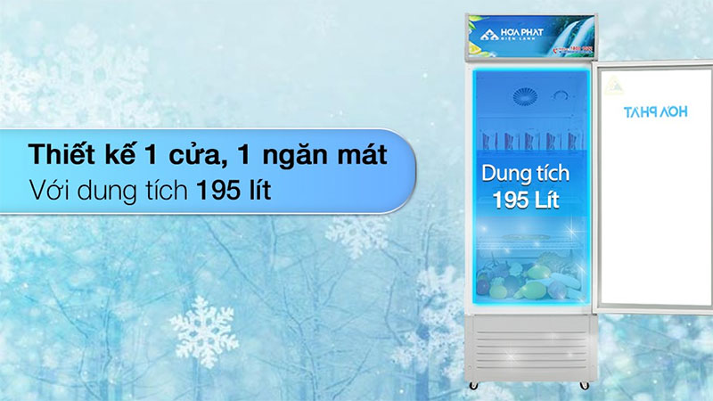 Tủ mát trưng bày Hòa Phát HSC-550F1R1 - Hàng chính hãng