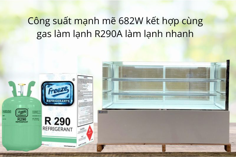Tủ trưng bày bánh kem 1m8 Lightcool DG-1800Z - Hàng chính hãng