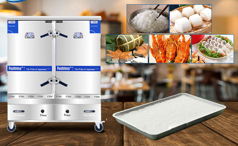 Tủ nấu cơm gas 24 khay Fushima YW-240 - Hàng chính hãng