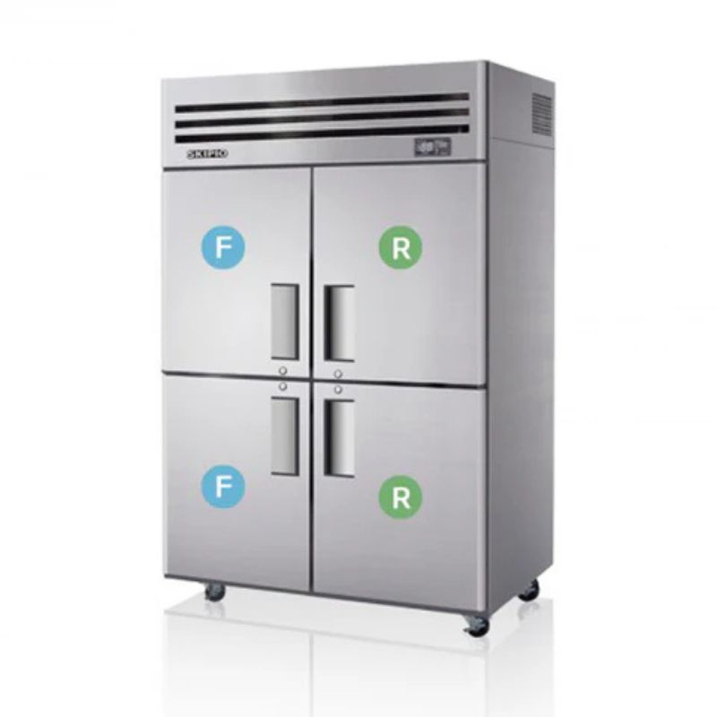 Tủ nửa đông nửa mát 4 cánh Skipio SRFT45-4P - Hàng chính hãng