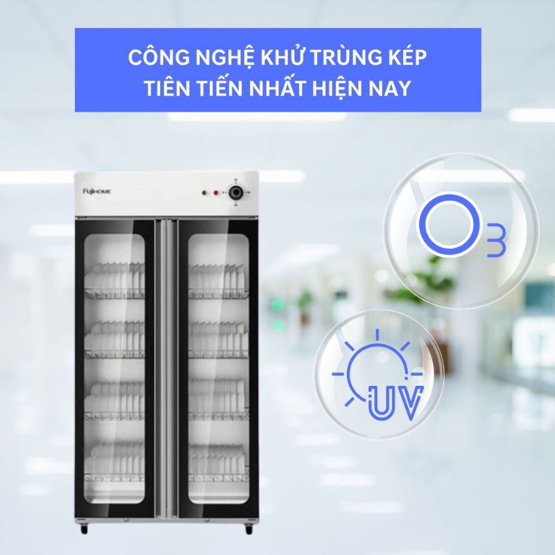 Tủ sấy chén bát tiệt trùng Fujihome DD400A - Hàng chính hãng