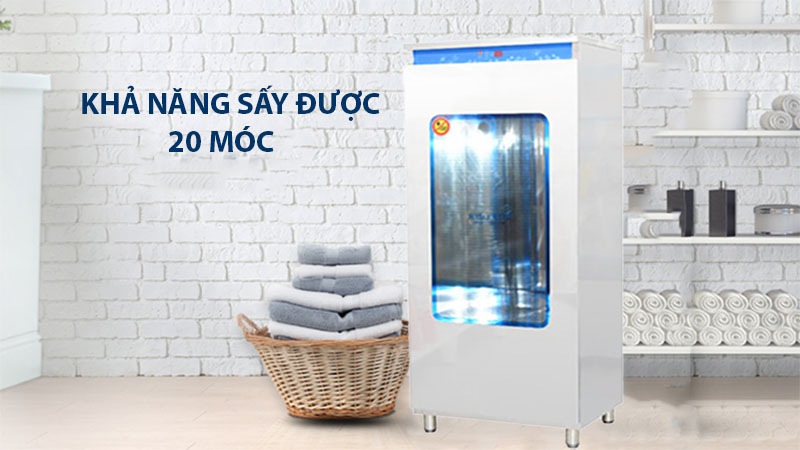 Tủ sấy diệt khuẩn quần áo Happys HPS-115AP - Hàng chính hãng