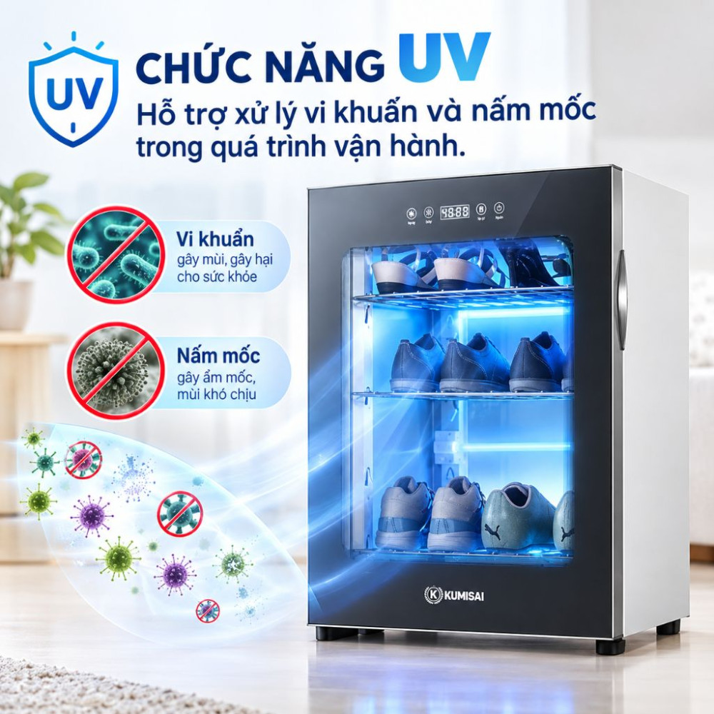 Tủ sấy giày Kumisai KMS A4 - Hàng chính hãng
