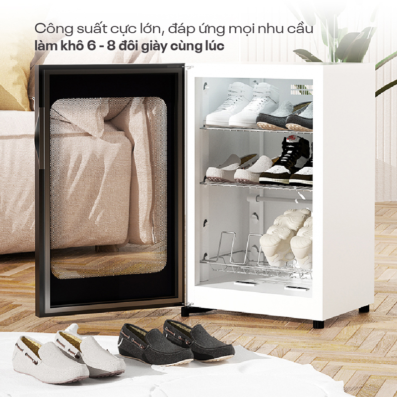 Tủ sấy giày dép khử khuẩn Fujihome SD128 - Hàng chính hãng