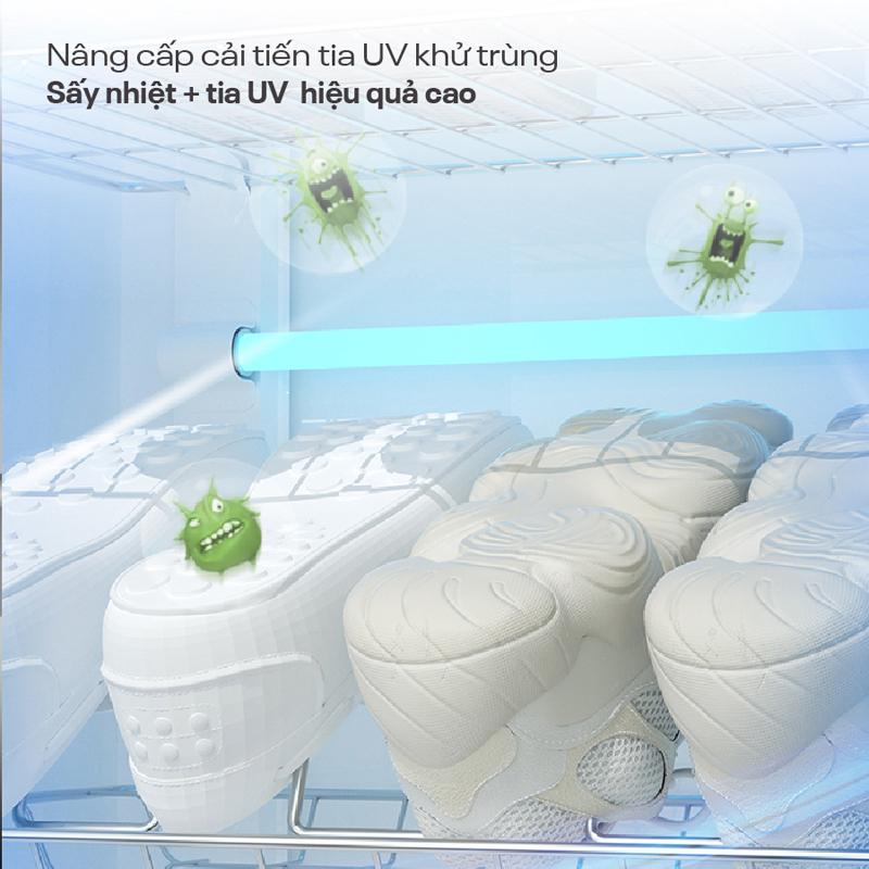 Tủ sấy giày dép khử khuẩn Fujihome SD128 - Hàng chính hãng
