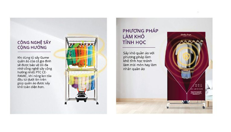 Tủ sấy quần áo Gume GMDC-2201 - Hàng chính hãng