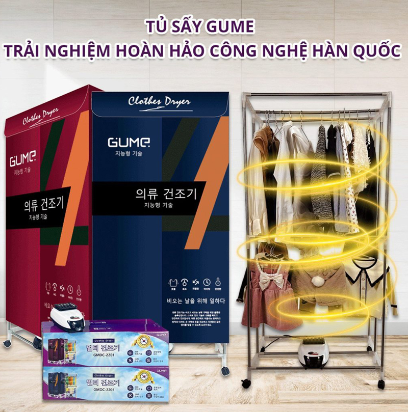 Tủ sấy quần áo Gume GMDC-2201 - Hàng chính hãng