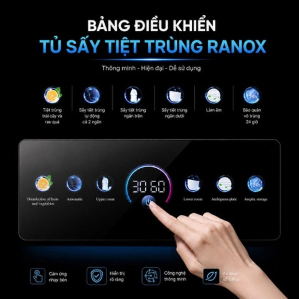 Tủ sấy tiệt trùng bát đĩa Ranox RN280 - Hàng chính hãng