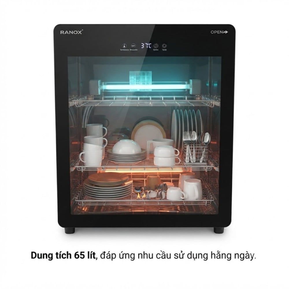 Tủ sấy tiệt trùng bát đĩa Ranox RN65 - Hàng chính hãng