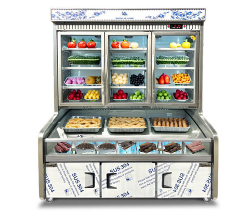 Tủ trên mát dưới đông Snow Village DC-1800FY - Hàng chính hãng