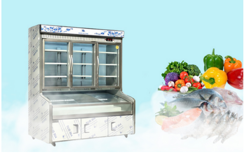 Tủ trên mát dưới đông Snow Village DC-1800FY - Hàng chính hãng