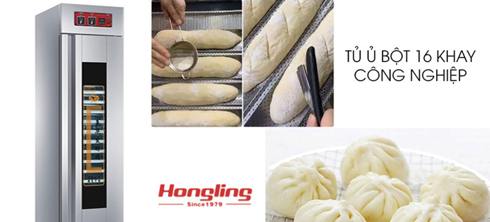 Tủ ủ bột 16 khay Hongling XF-16Y2 - Hàng chính hãng