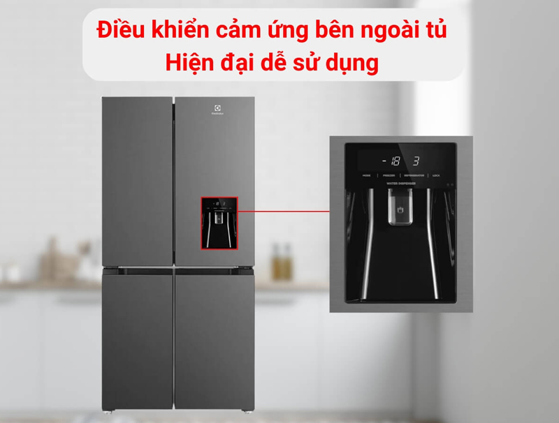 Tủ lạnh Electrolux inverter 492 lít EQE4960A-B - Hàng chính hãng