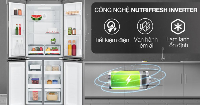 Tủ lạnh Electrolux inverter 492 lít EQE4960A-B - Hàng chính hãng